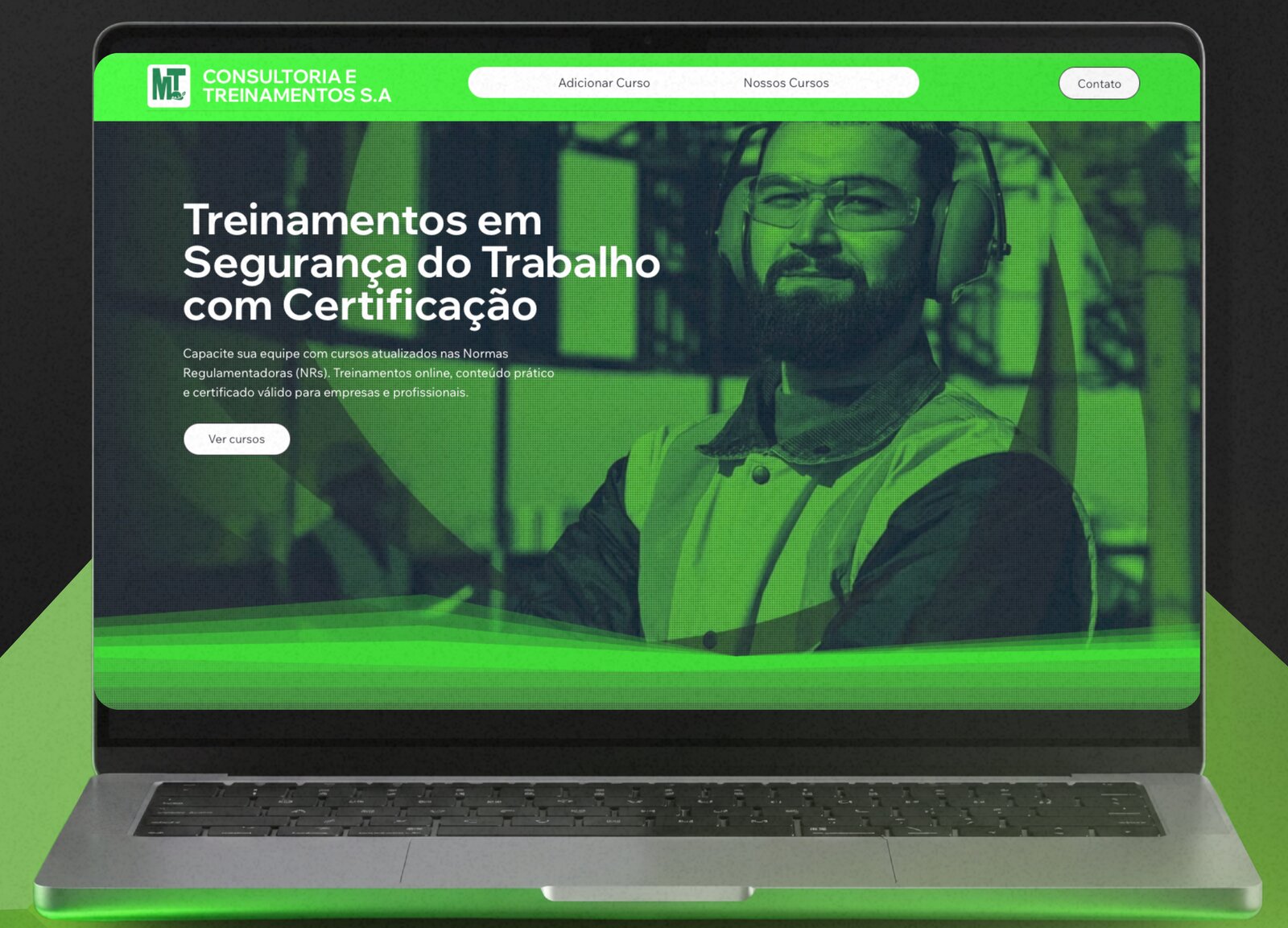 Demonstração da plataforma criada para MTL Consultoria e Treinamentos S.A